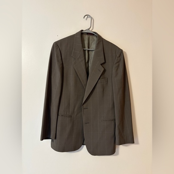 Jean-Paul Germain Mens Suit Jack Blazer Size 40R Gray Color 100% Pure Wool - Picture 2 of 16